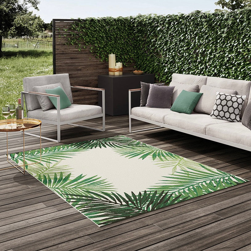 Maze Botany Palm Leaf Indoor/Outdoor Rug 160x230cm
